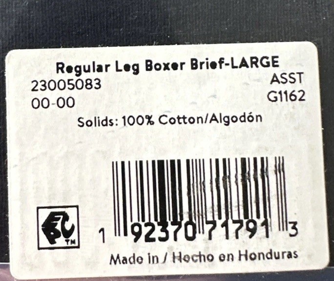 George 6 Pack Men Boxer Briefs Moisture Wicking, Tag Free, Size L 36-38 NWT