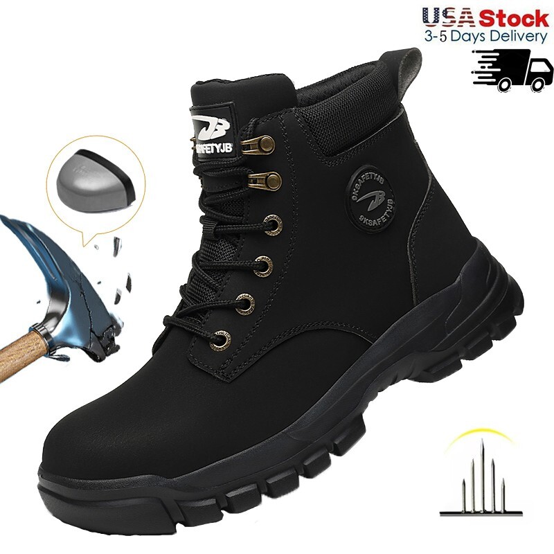 Safety Shoes Men Work Sneakers Indestructible Shoes Anti-smash Puncture-Proof