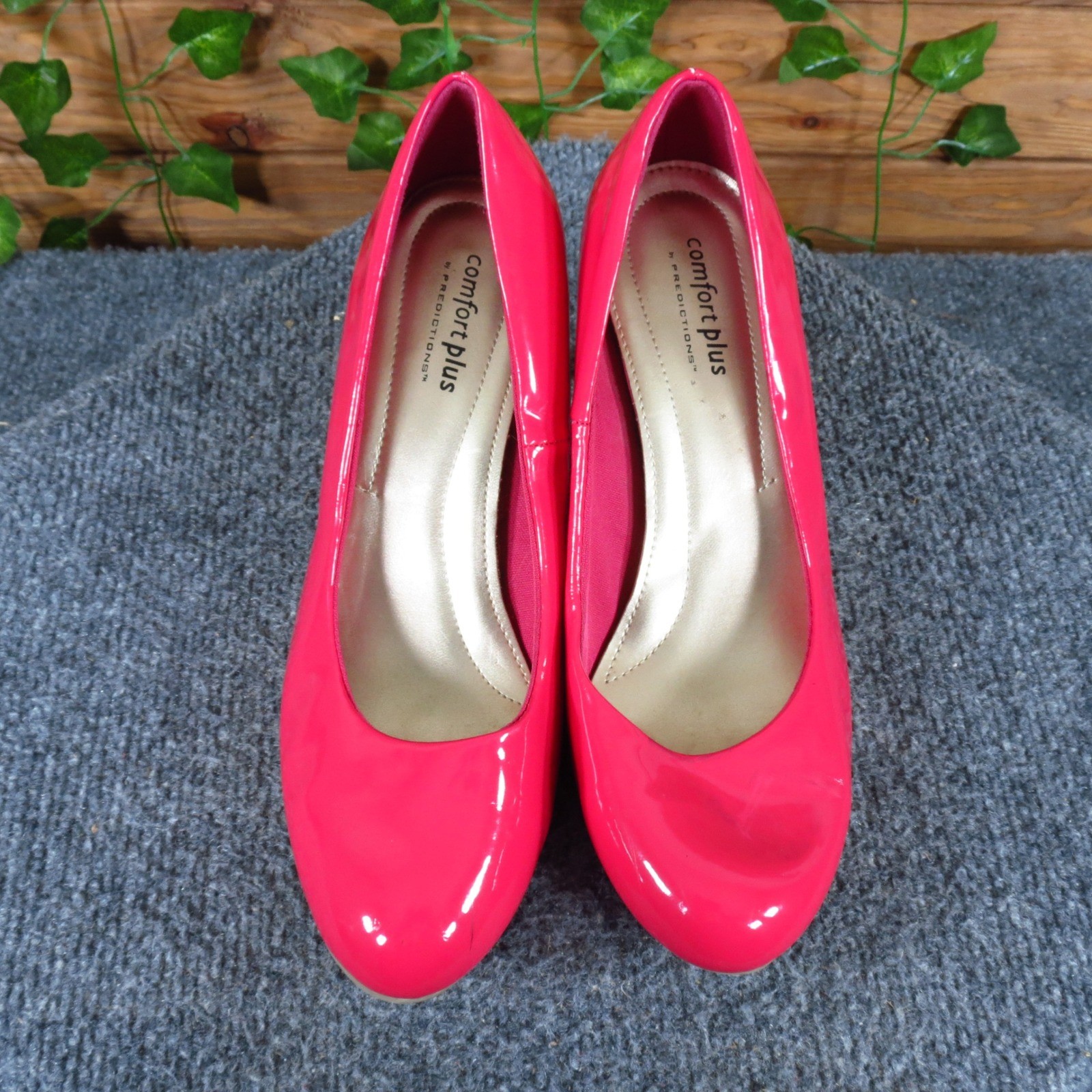 Comfort Plus by Predictions Karmen Women Pump 8 Work Dress Hot Pink Patent Heel