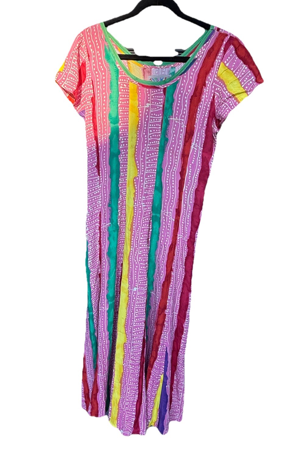 VTG JAMS WORLD Women’s Dress Sz LARGE Colorful Cruise Resort EUC