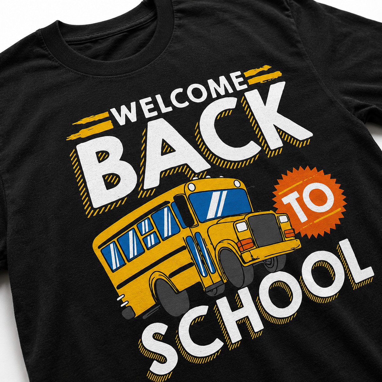Welcome Back To School Shirt Cute School Bus Kids Student Graphic Tee