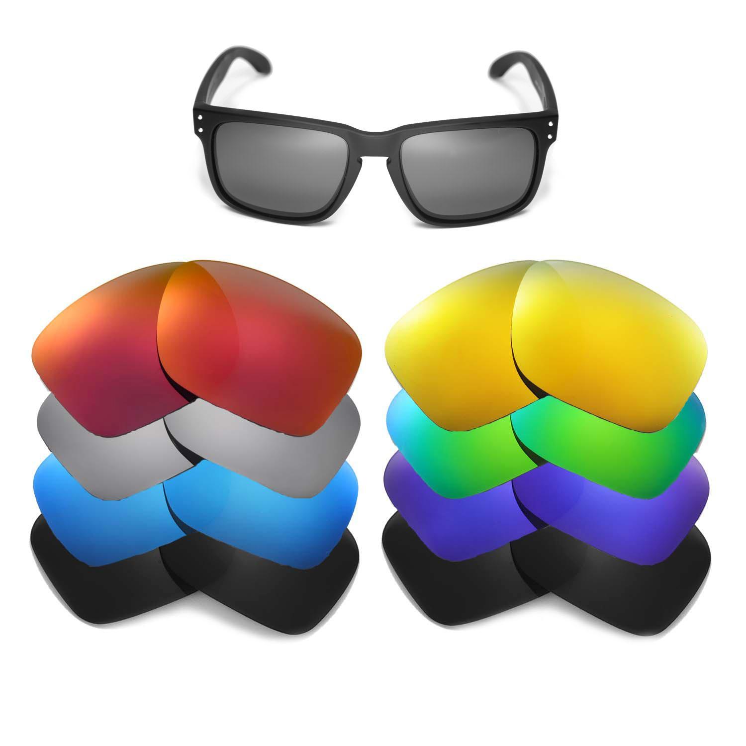Walleva Replacement Lenses for Oakley Holbrook OO9102 Sunglasses – Options
