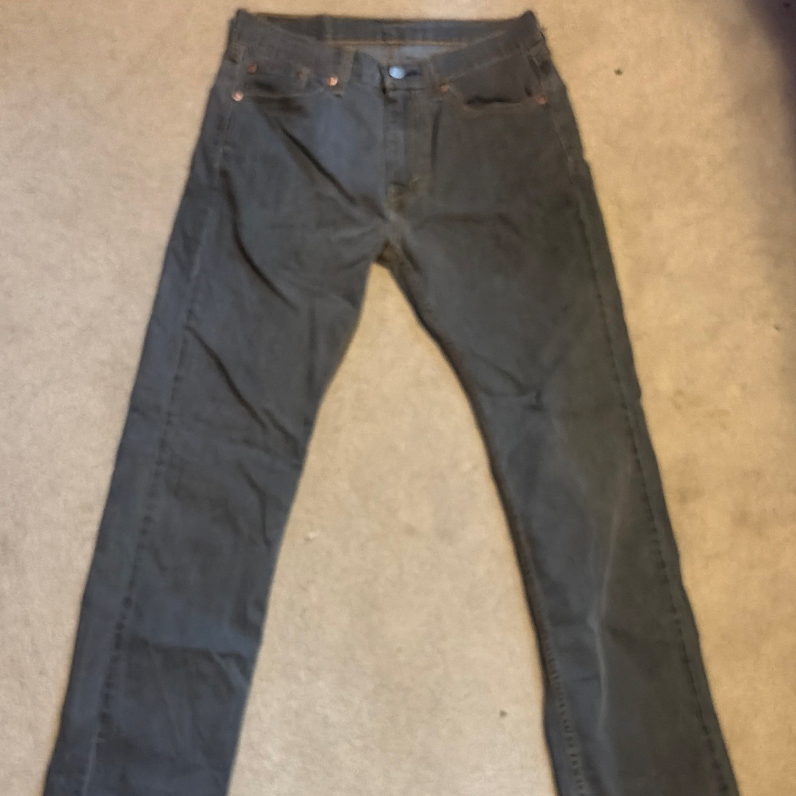 Levi’s Men’s 500 Series Straight Leg Dark Wash Blue Denim Jeans Mid Rise