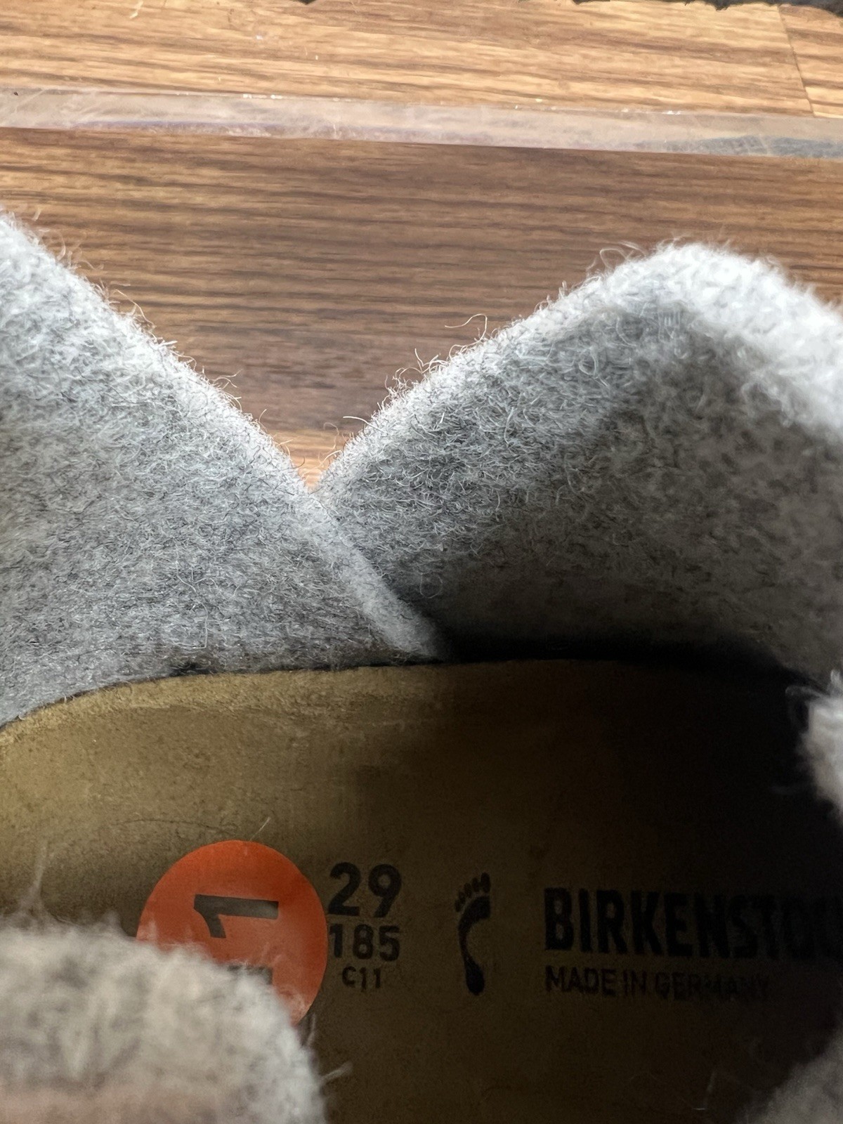 BIRKENSTOCK – Kids Size c11 (29) Andermatt Shearling Wool Felt Gray Boots NEW