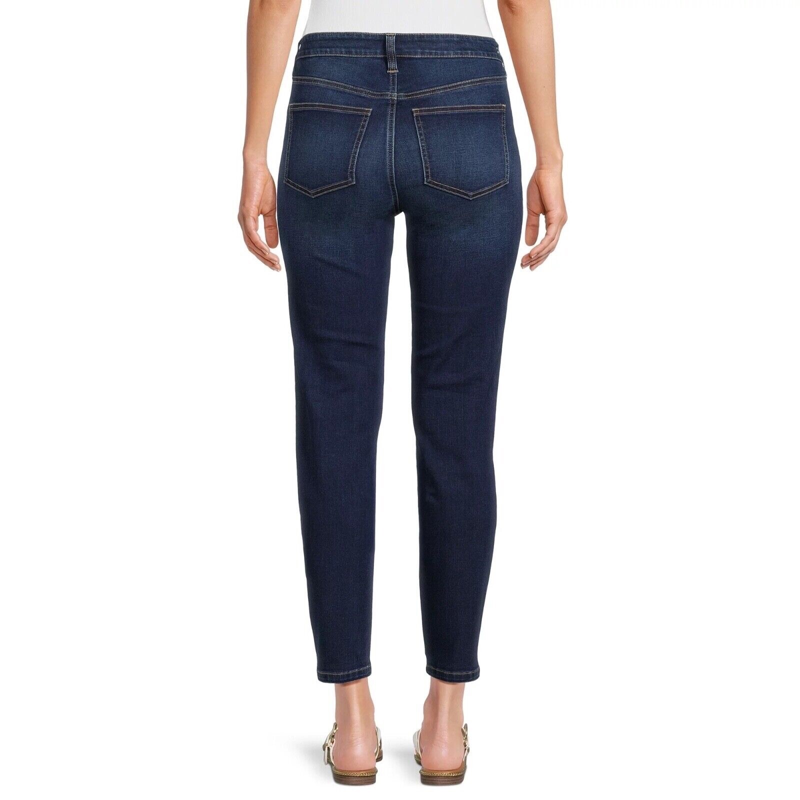 Junior’s No Boundaries Exp Button Skinny Jeans Button Fly Dark Wash Size Varies