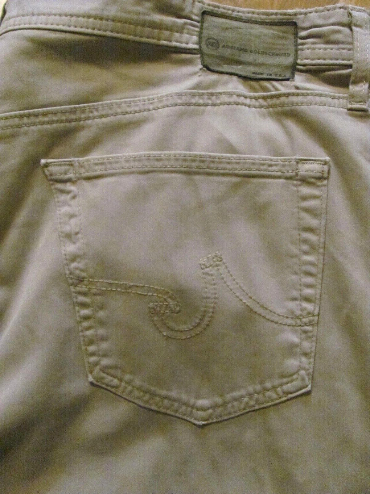 AG Adriano Goldschmied Protege Oatmeal Straight Leg Pant Men’s 38 x 34 (TD10-re)