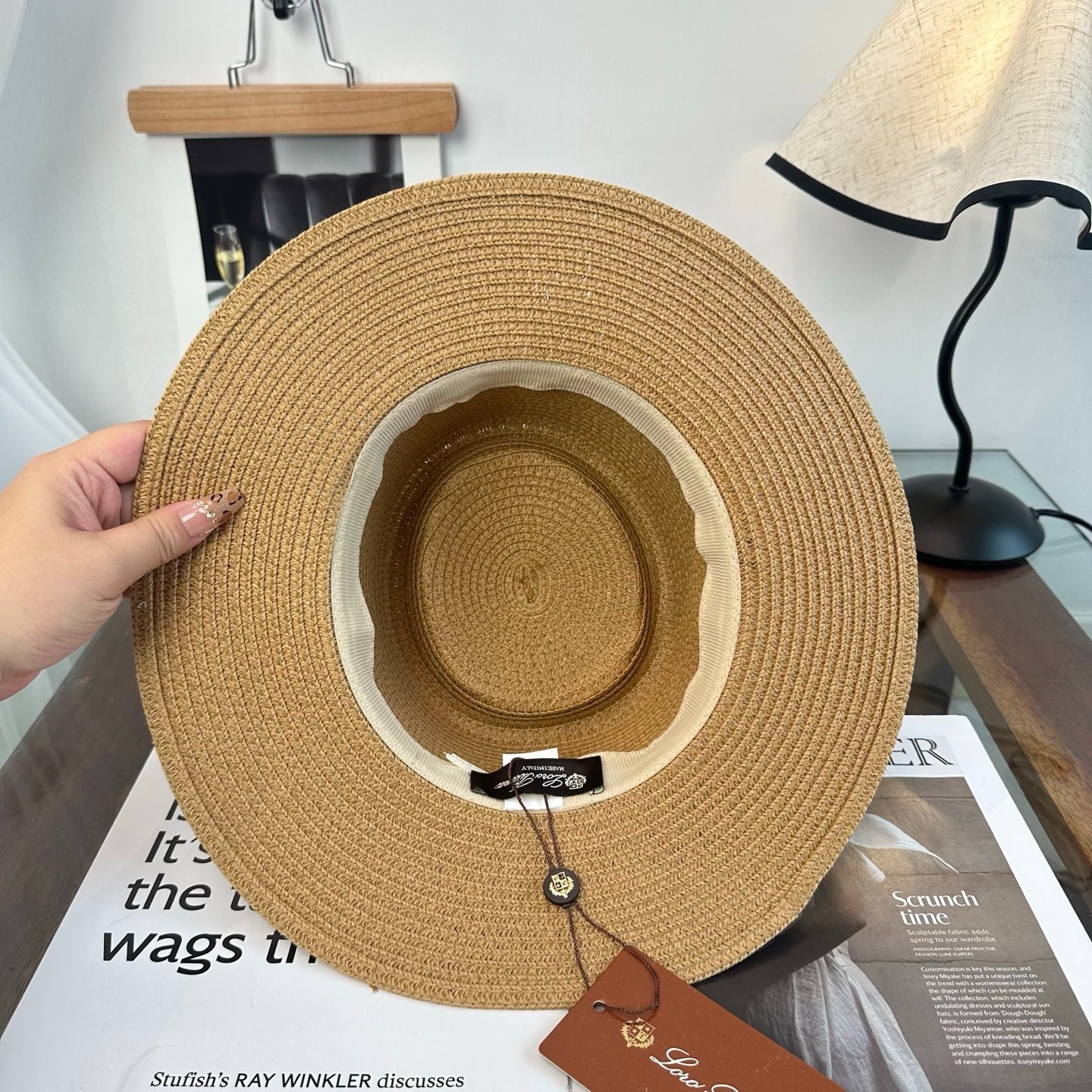 Loro Piana Summer Resort Flat-Top Woven Straw Hat