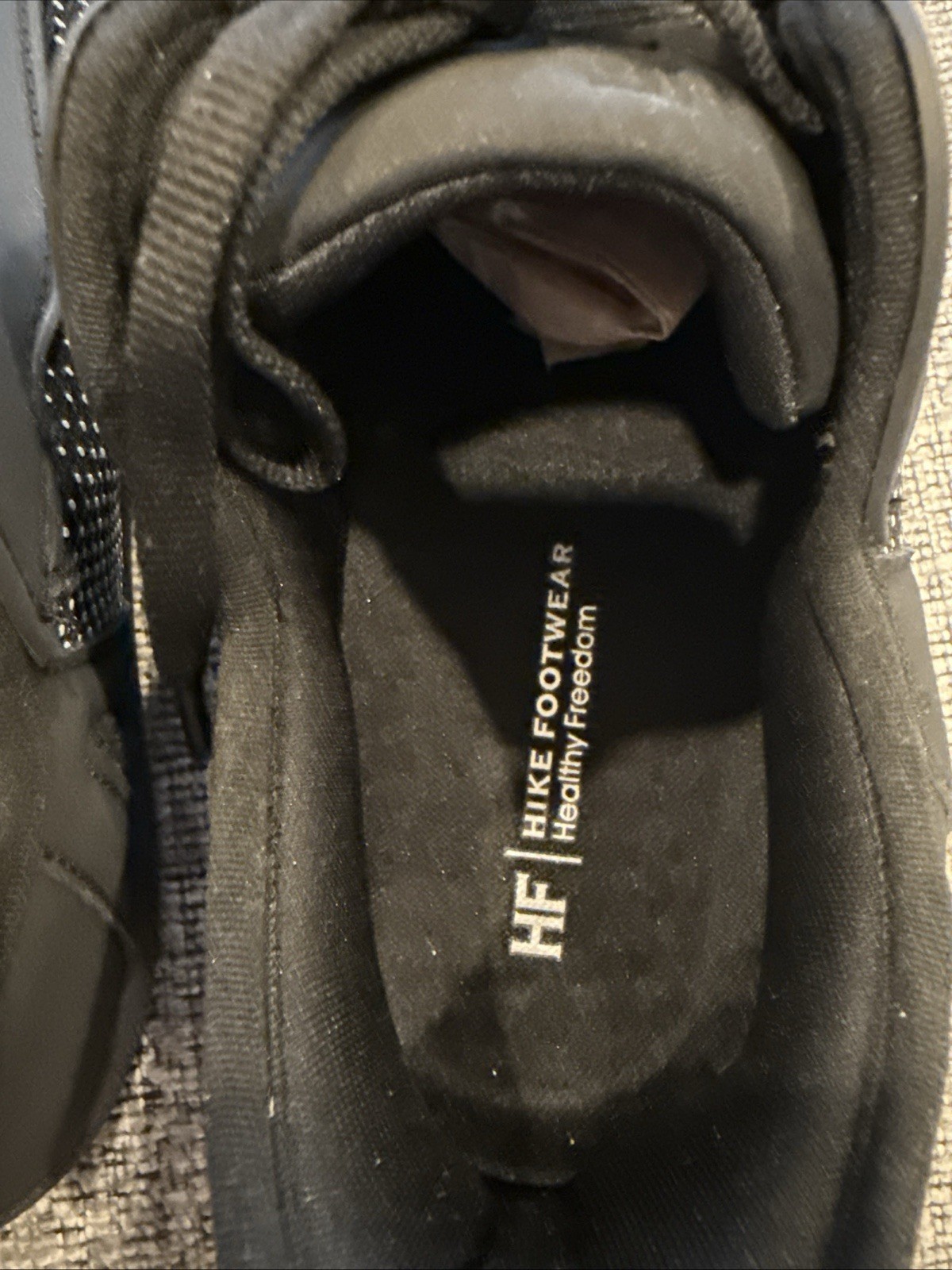 Hike Footwear Stride Black Barefoot Sneaker Unisex Size EU37 W7 M5