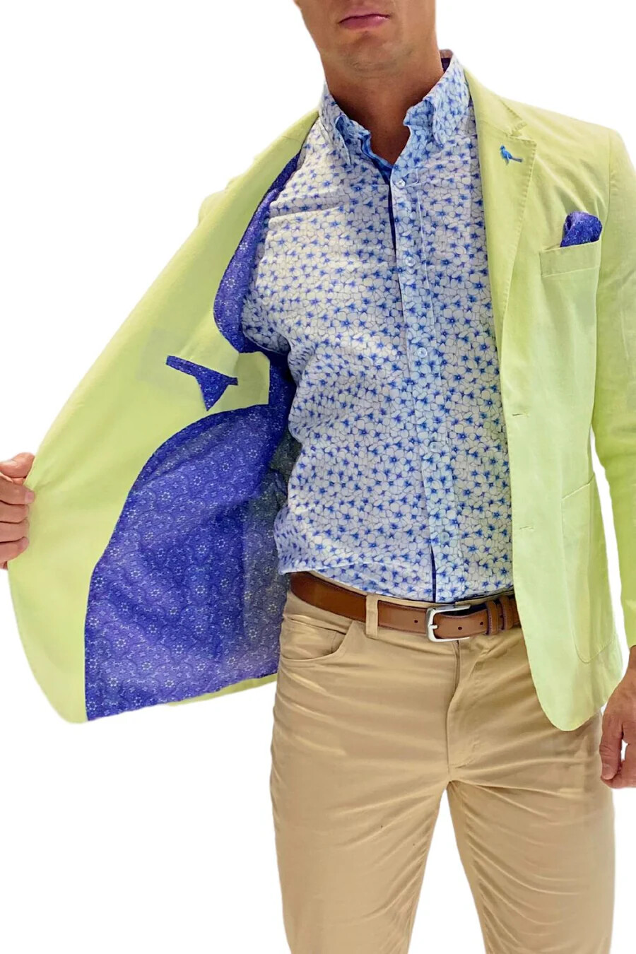 NEW TAILORBYRD $325 CLASSIC FIT LINEN BLEND BLAZER SPORT COAT, 44R