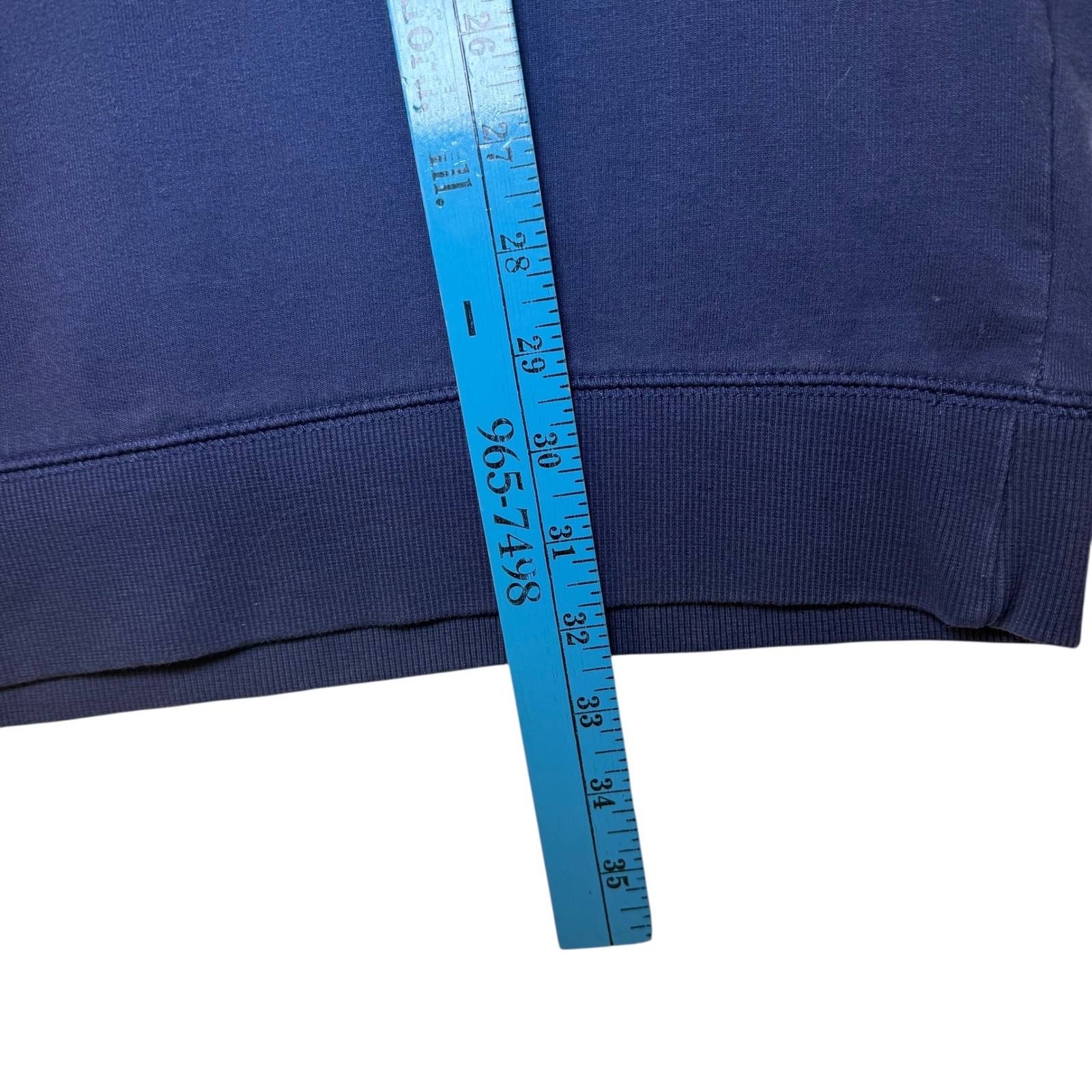 Dip Mens Organic Cotton Crewneck Shirt Basic Natural Fibers Navy Blue 3XLT