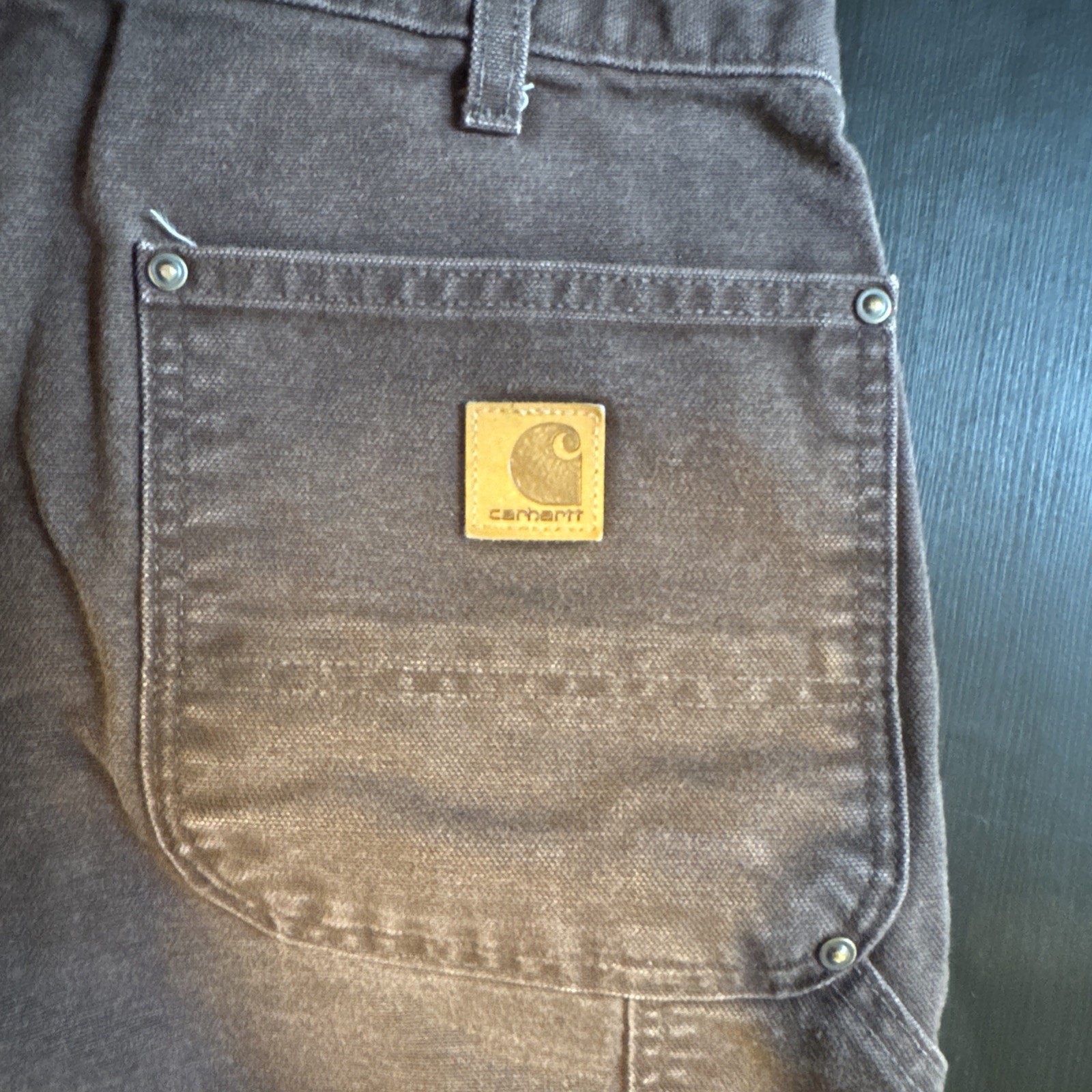 Men’s Carhartt B11 PTB Dungaree Fit Workwear Carpenter Pants 44×30 Actual 42×29