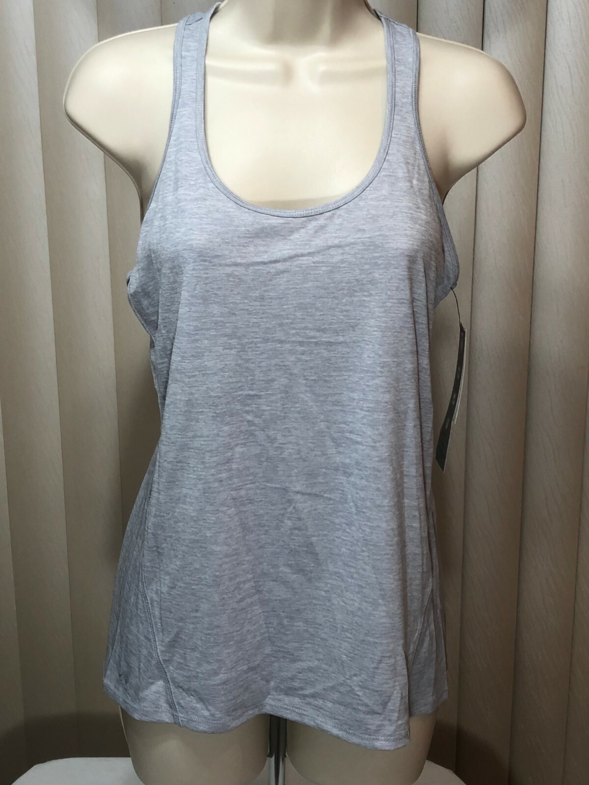 Ideology Womens Racerback Tank Top XS S M L XL XXL Scoop Neck Gray 77138