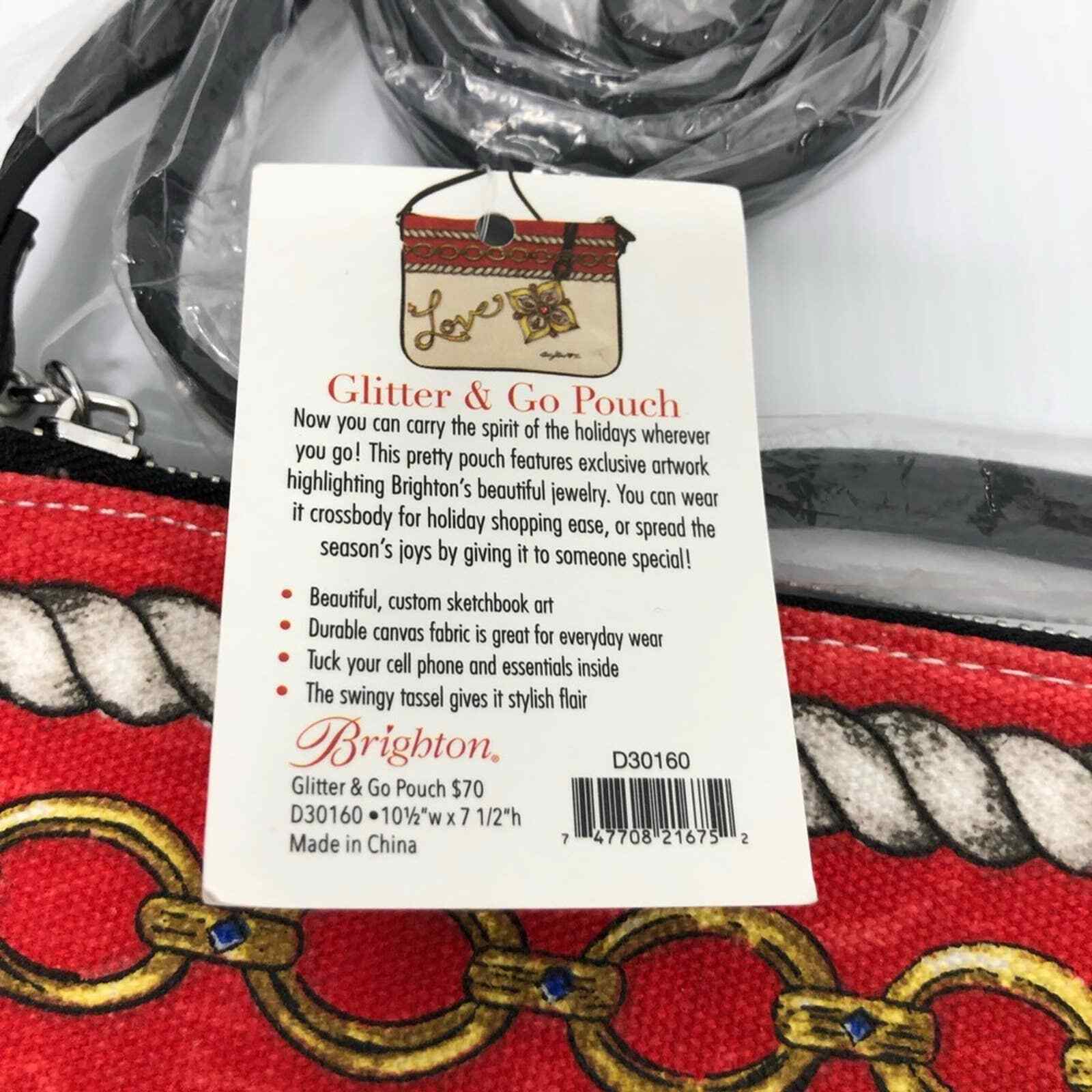 Brighton “Glitter & Go” Cross Body Pouch Purse – Jewelry Artwork – NWT – $70-NIP