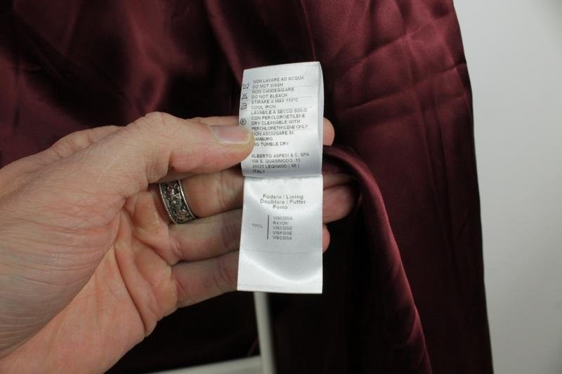 Women Alberto Aspesi Coat Burgundy Alpaca 40 / L /