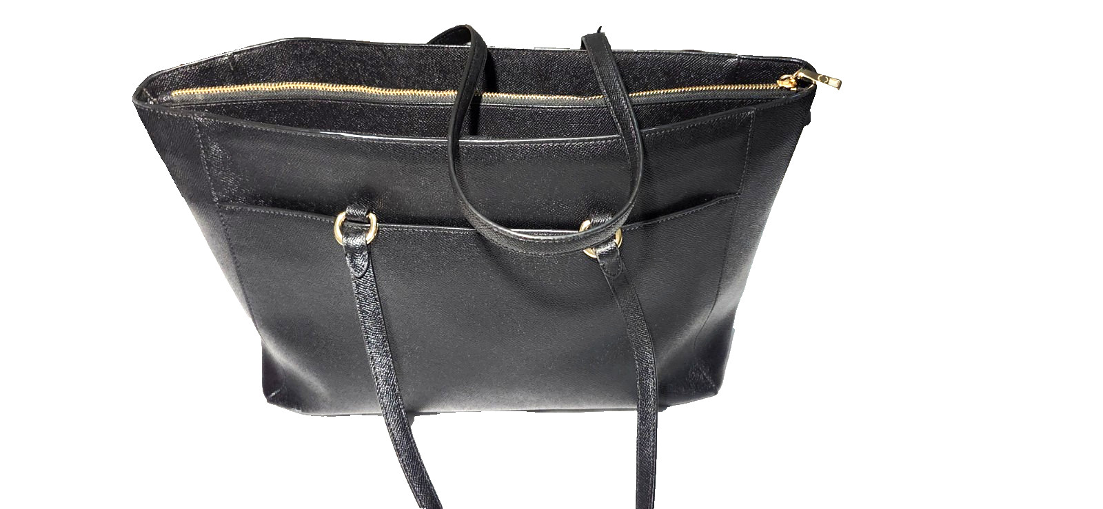 Coach Gallery Tote in Black Crossgrain Leather – Excellent Condition