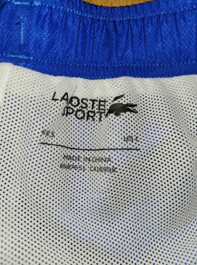 Lacoste Men’s Tennis Shorts GH3823- 51 GWV In Royal Color. Choose Size