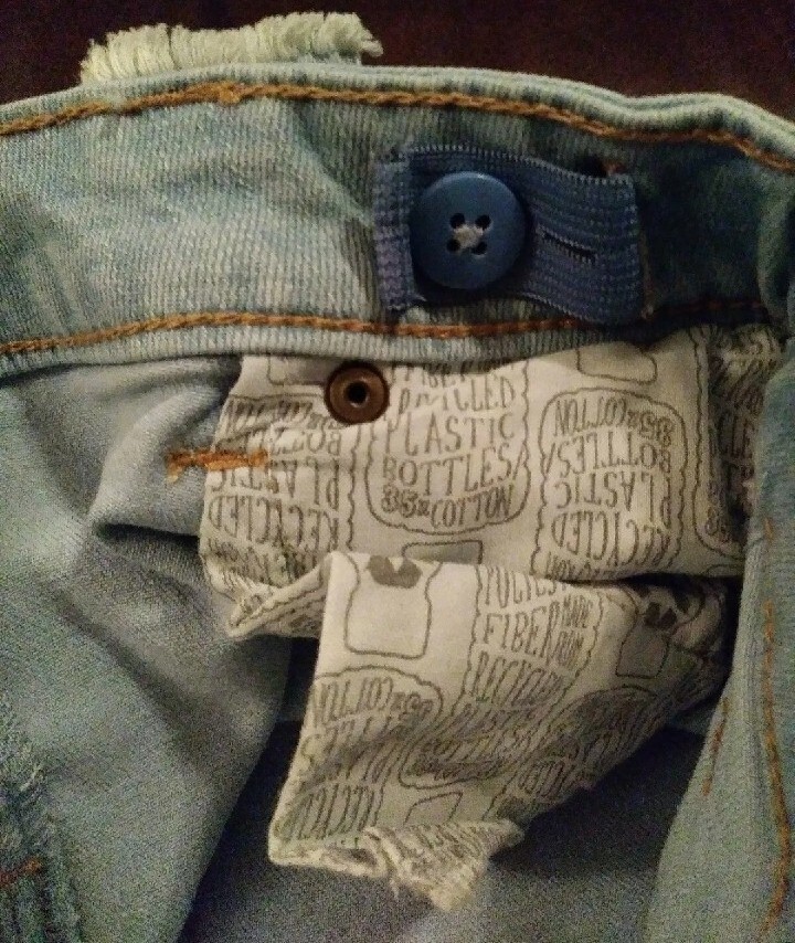 Cat & Jack Denim Jean Butterfly Embroidered Shorts Girls Sz L 10/12 NWT $14.99