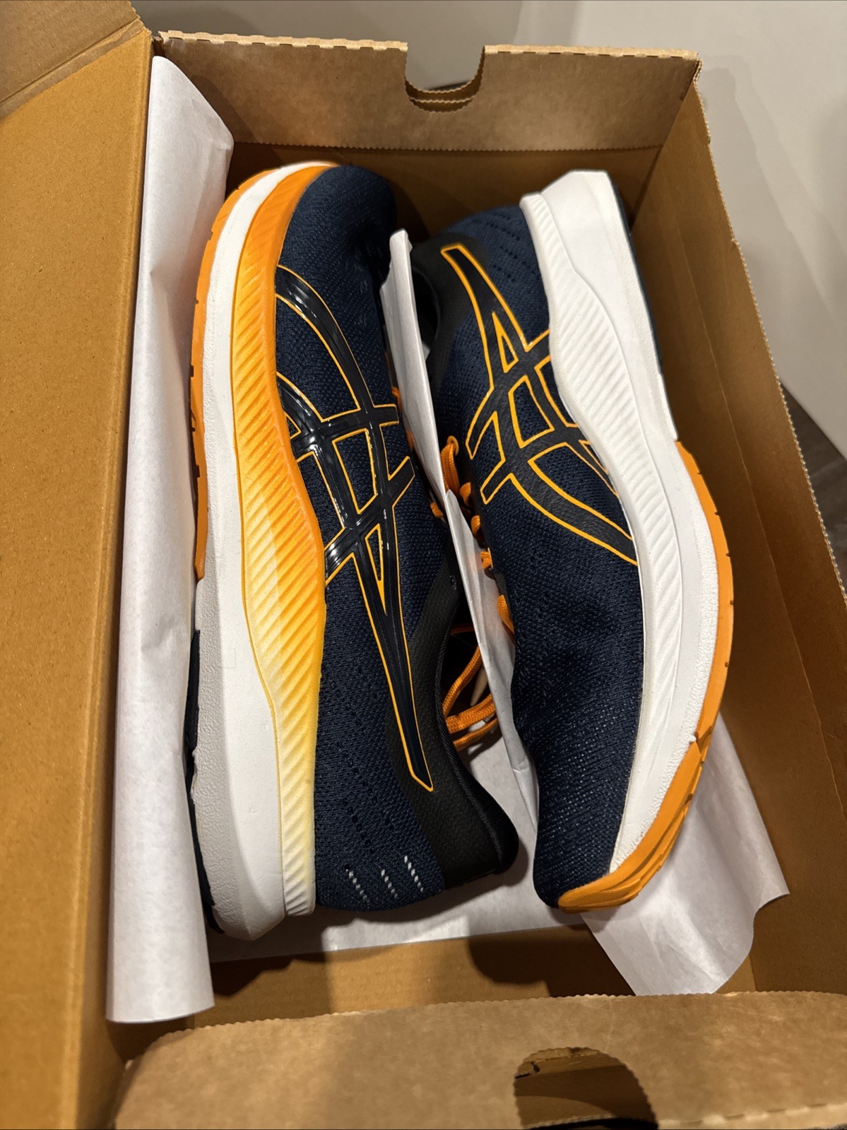 NIB ASICS Men’s Size 11 Ezeride Running Shoes French Blue/Fellow Yellow 🔥