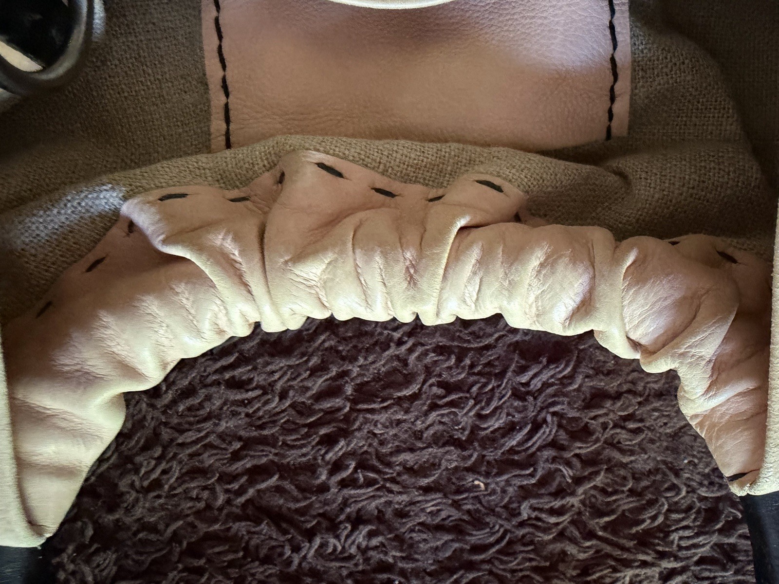 HENRY BEGUELIN Shoulder Bag Light Pink USED