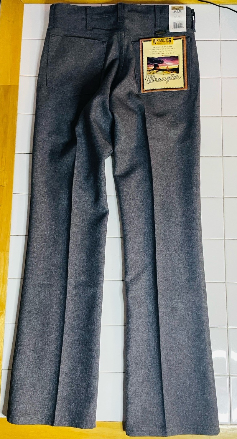NWT Men’s Wrangler® Wrancher Heather Gray 82HG Polyester Pants Multi Size