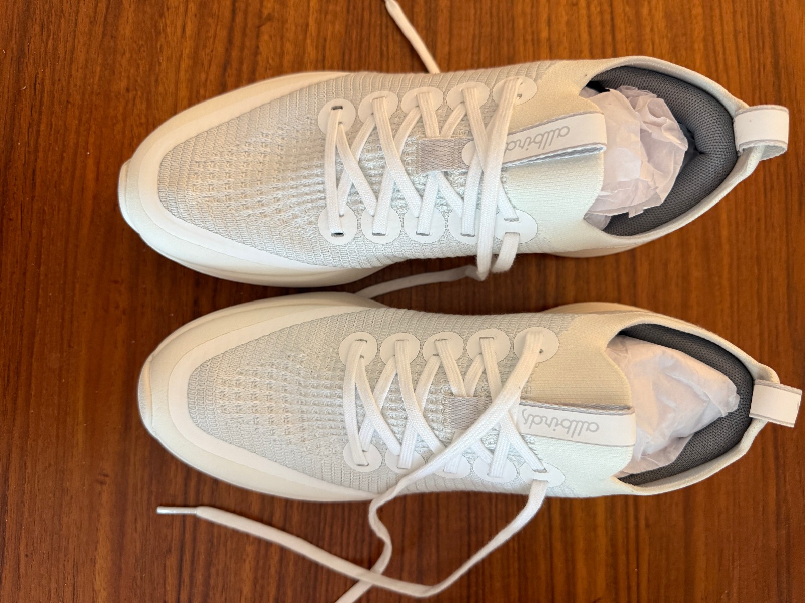 Allbirds Womens Strider Shoes “Blizzard” model size 9.5 White