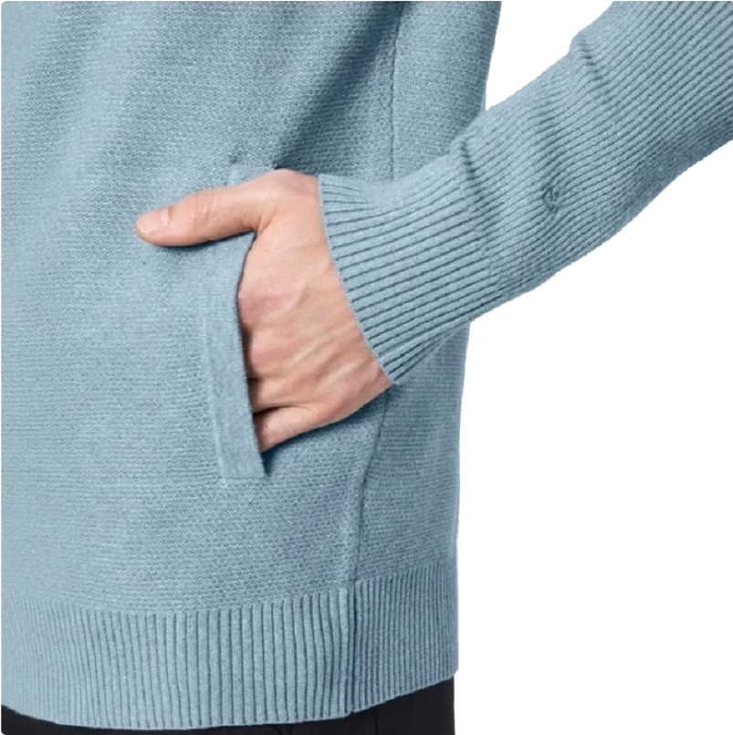 MODERN AMBITION – BRAND NEW MEN’S LARGE FULL ZIP HOODIE SWEATSHIRT, LIGHT BLUE