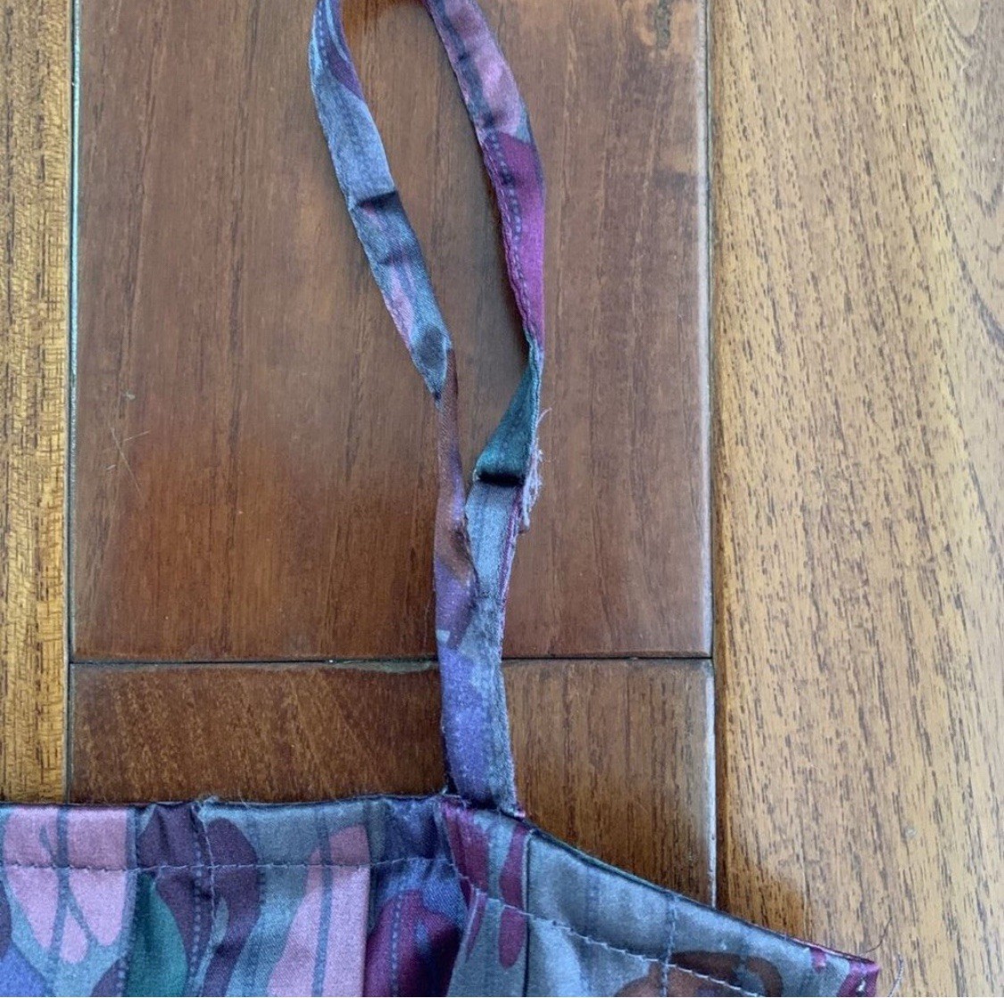 Y2K Satin Cami Babydoll Top size small American Rag CIE Grey Purple & Brown Club