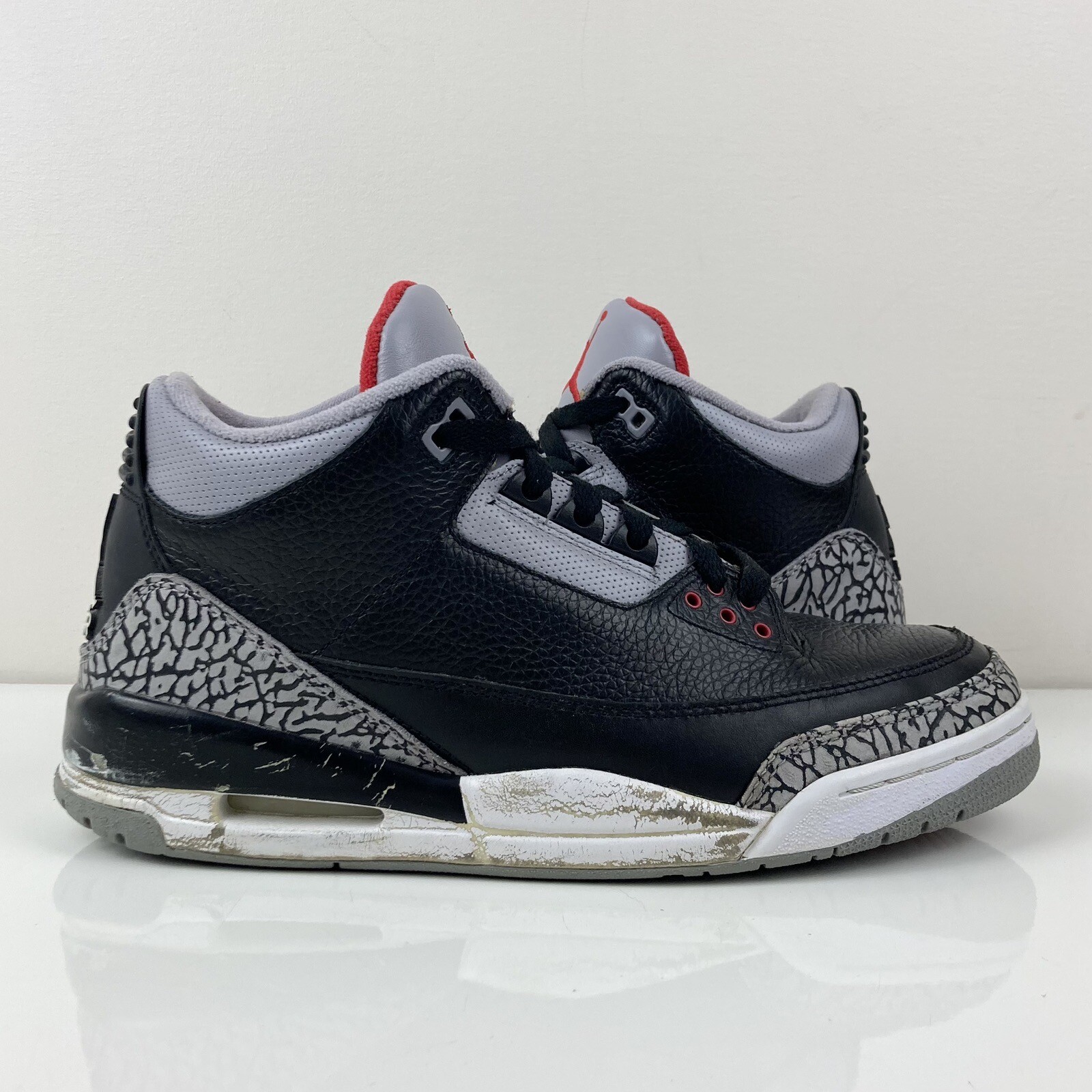 Nike Air Jordan Retro 3 Black Cement CDP 2008 Basketball Shoes Size 10.0 (Read)
