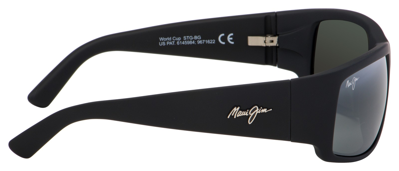 Maui Jim Unisex World Cup 64mm Matte Black Rubber Polarized Sunglasses 266-02MR