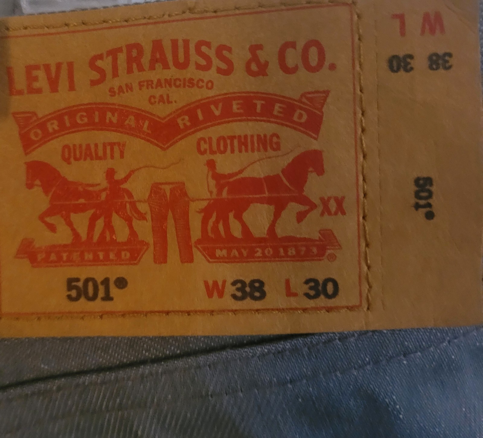Levi’s 501® Original Shrink-to-fit™ Men’s Jeans | Silver Rigid – Grey W38 / L30