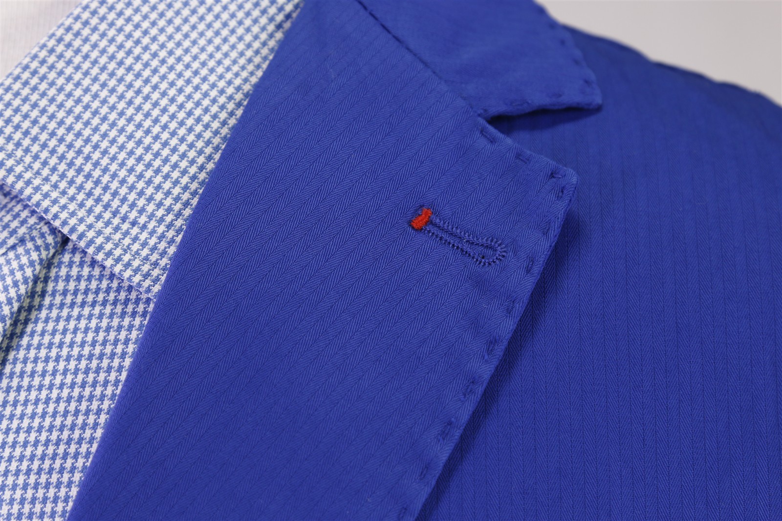 Mulish Italia Royal Blue Cotton Patch Pocket Unstructured Blazer Jacket 38S