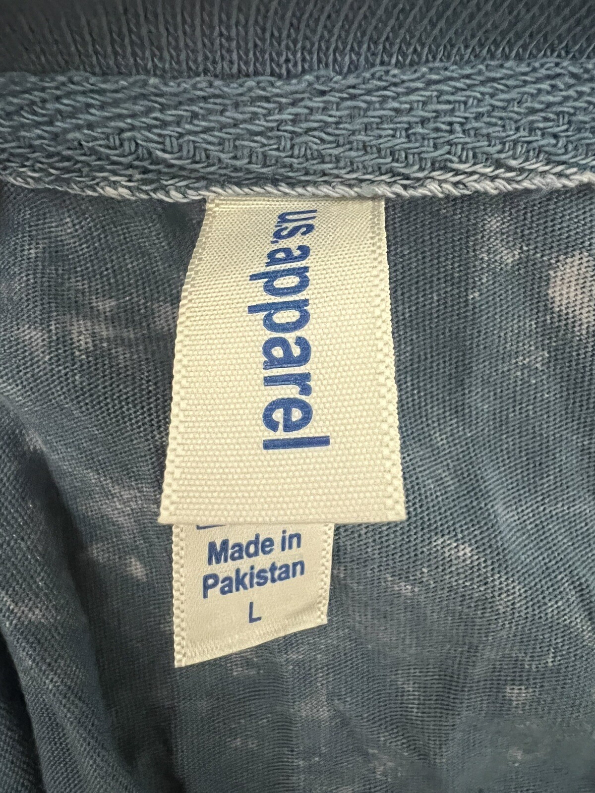U.S. APPAREL Dusty Blue Orlando Florida Short Sleeve Shirt Sz L