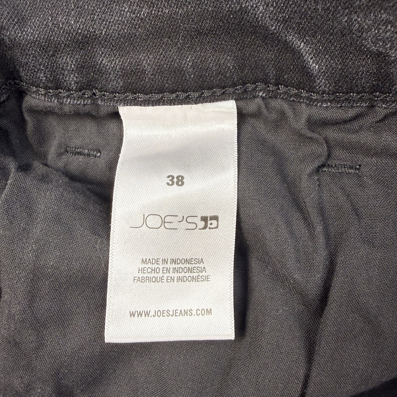 Joe’s Jeans Mens 38×31 Black Washed Marble Straight Fit Denim