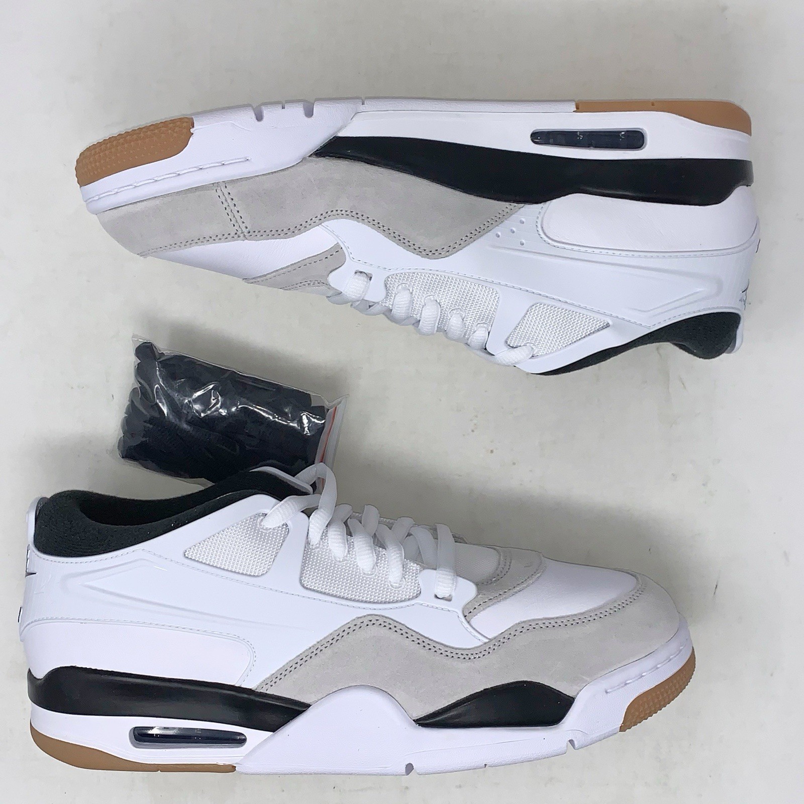 Air Jordan 4 RM ‘Military Black’ White Sneakers, Size 12 BNIB FQ7939-110