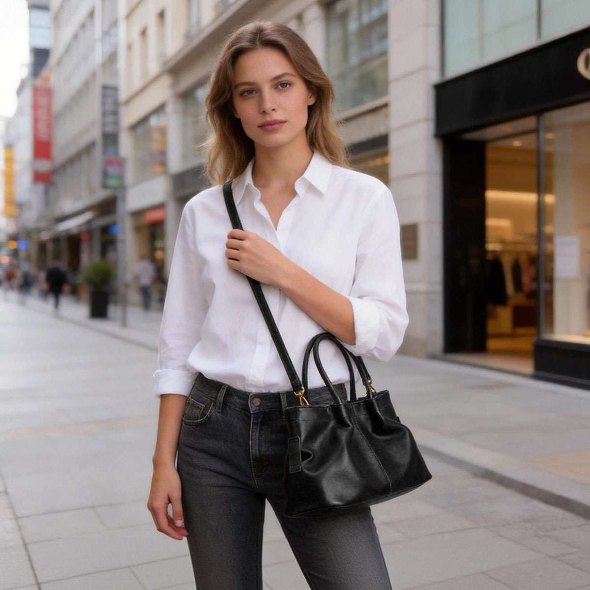 Women Lady Leather Handbags Messenger Shoulder Bags Tote Satchel Purse Large