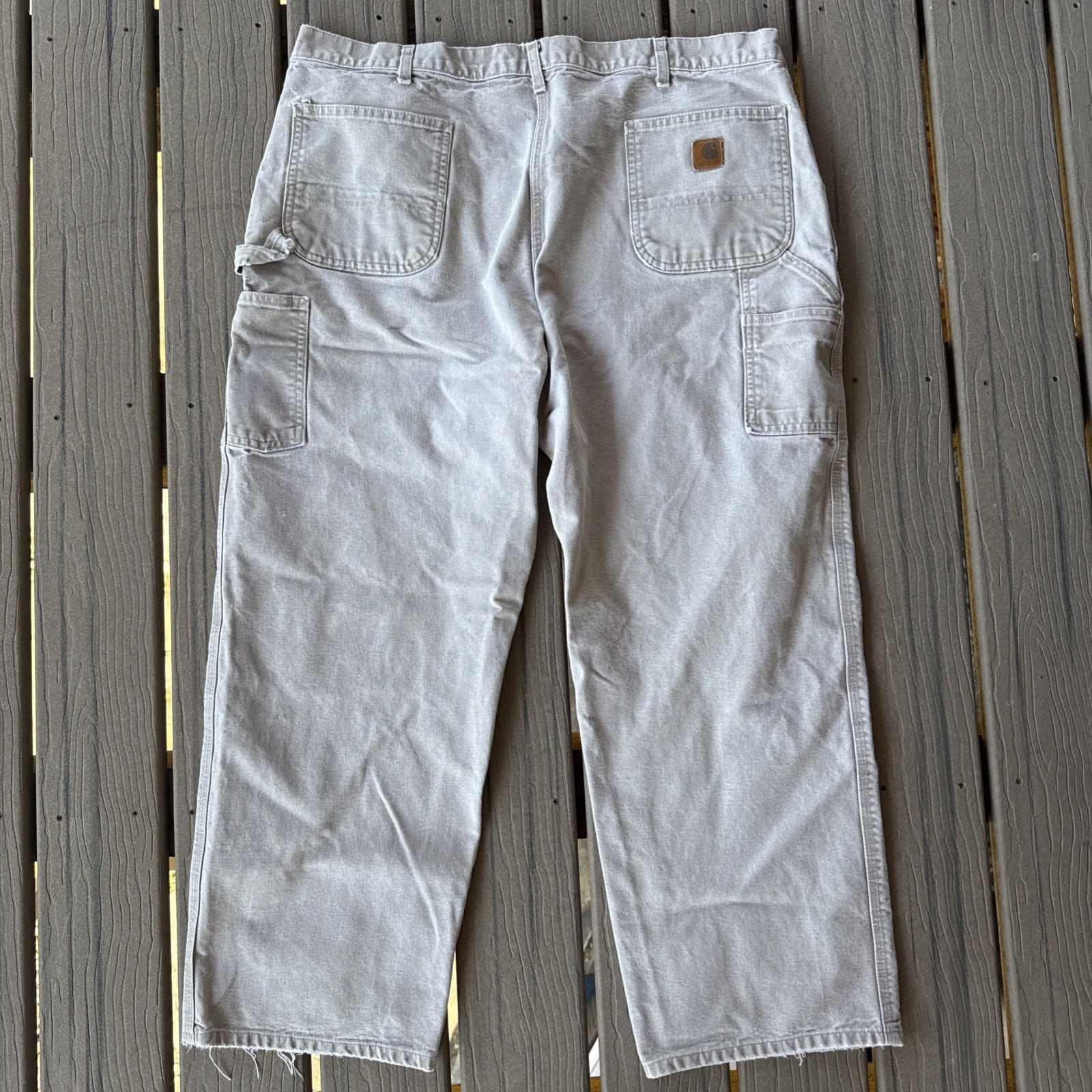 Carhartt MENS 42×29 B11 DES ‘Desert’ Canvas Dungaree Carpenter Work Pants USA
