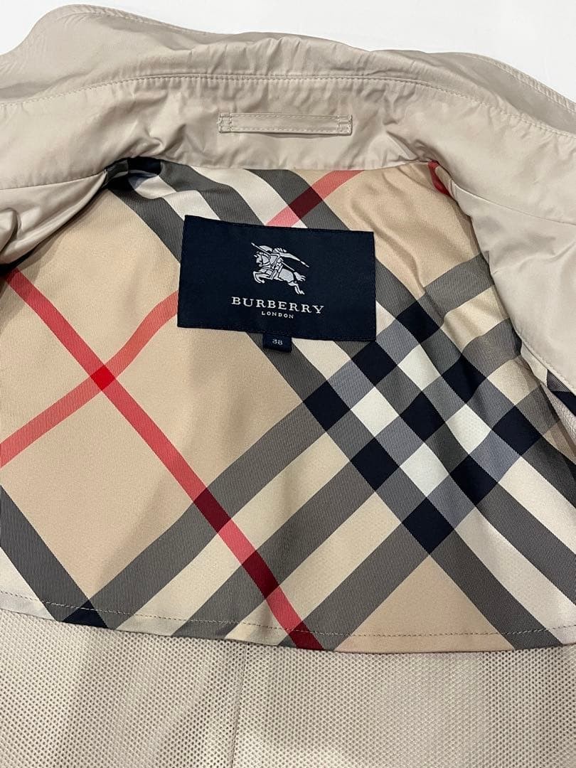 BURBERRY London nylon trench coat size 38