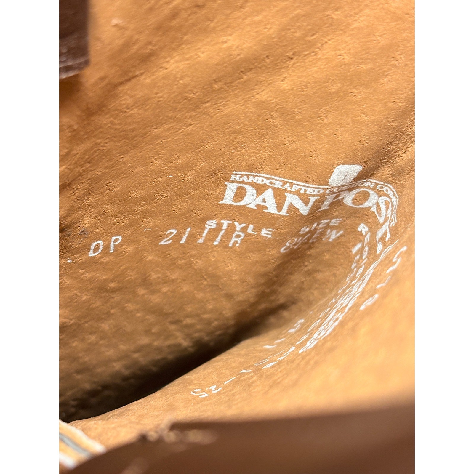 Dan Post Mens 8.5EW Antiqued Tan Round Toe Western Cowboy Boots DP2111R NEW