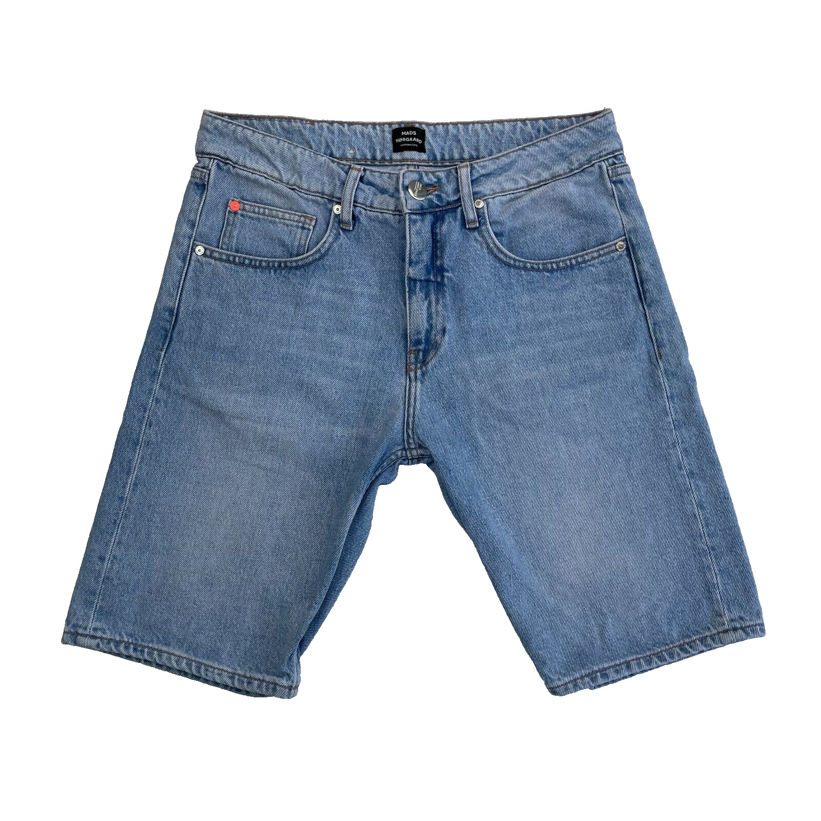 Mads Norgaard Copenhagen Shorts Men’s W29 Blue Stonewash RINGO Slim Fit Denim