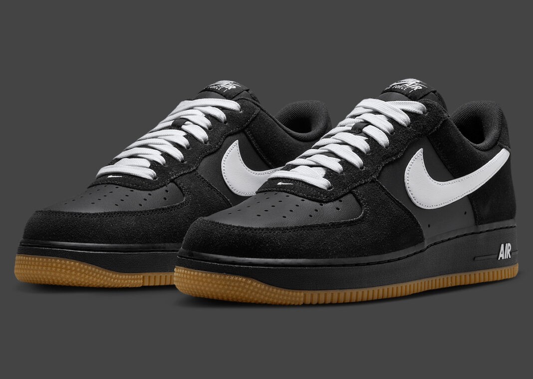 Nike Air Force 1 Low ’07 LV8 Black Gum Brown White IB6388-001 Men’s Sizes NEW