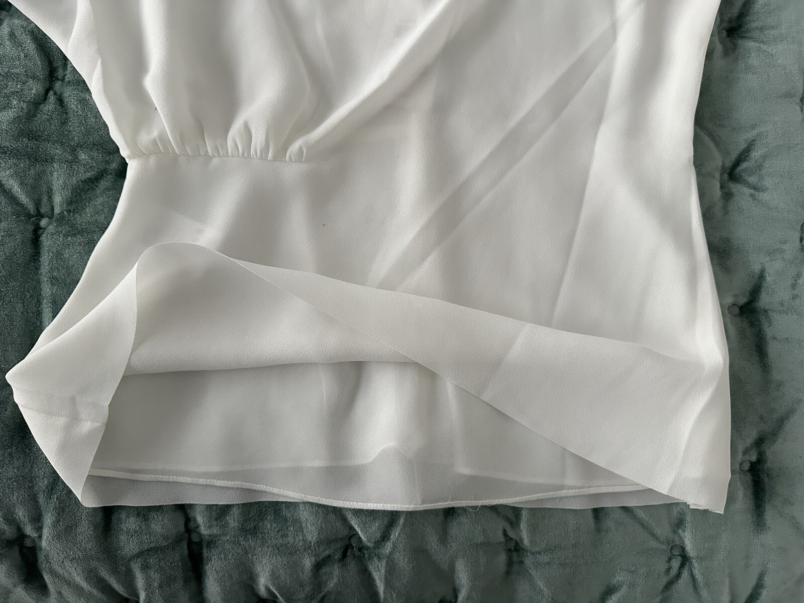 Reiss Sanna Off White Asymmetrical Blouse Size 10 UK NEW With TAGS RRP £95