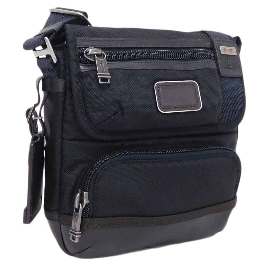 TUMI Alpha Bravo Barstow Crossbody Bag Black Nylon Leather ANA Ltd 222306HK2SM