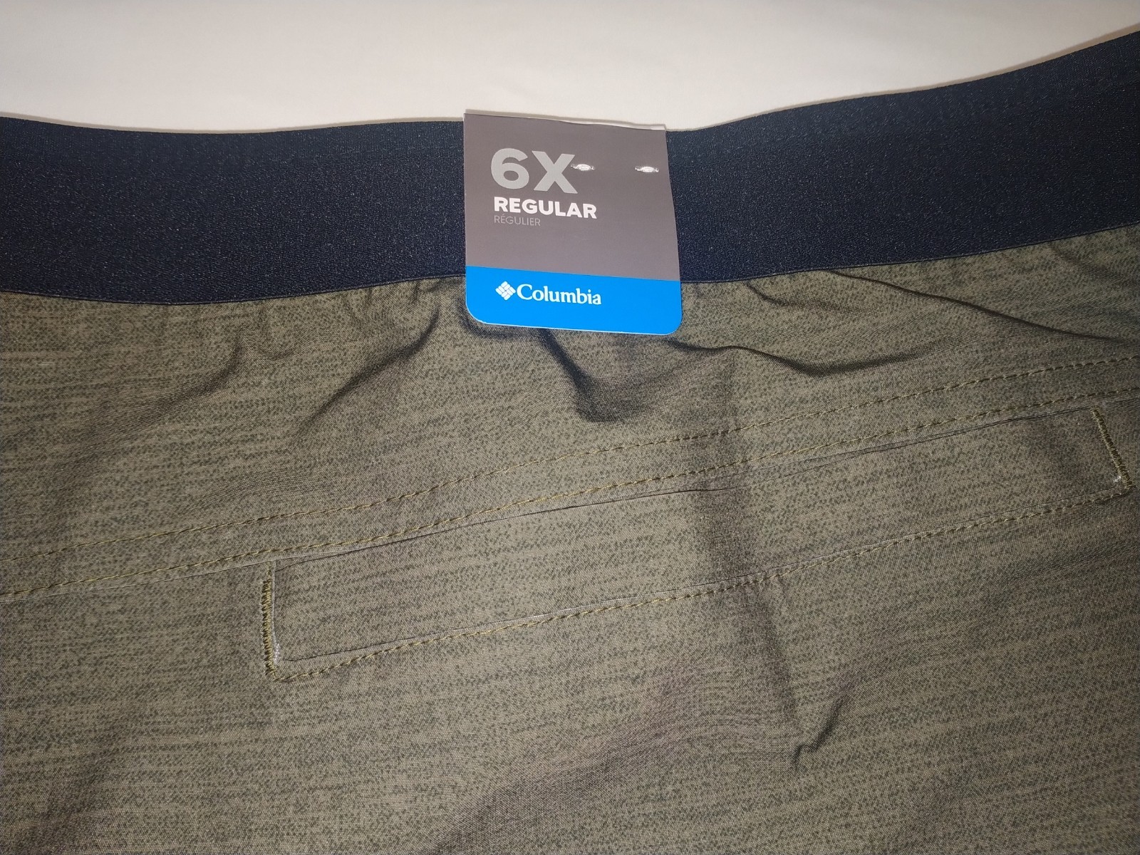 Columbia Mens Twisted Creek Upf 50 Water-Repellent Shorts Stone Green 6X Big