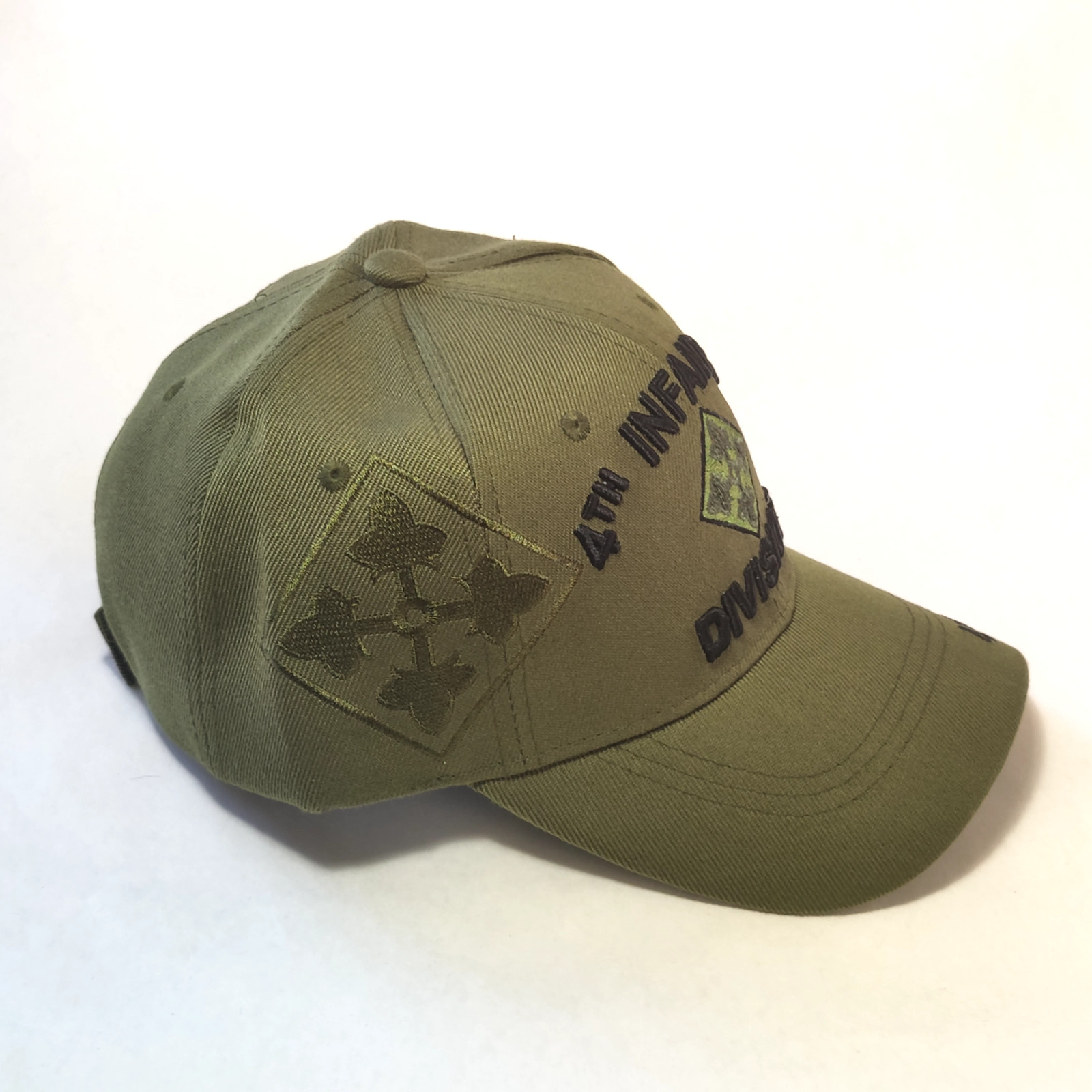 4th infantry division Embroidered Military Green baseball cap New with tags