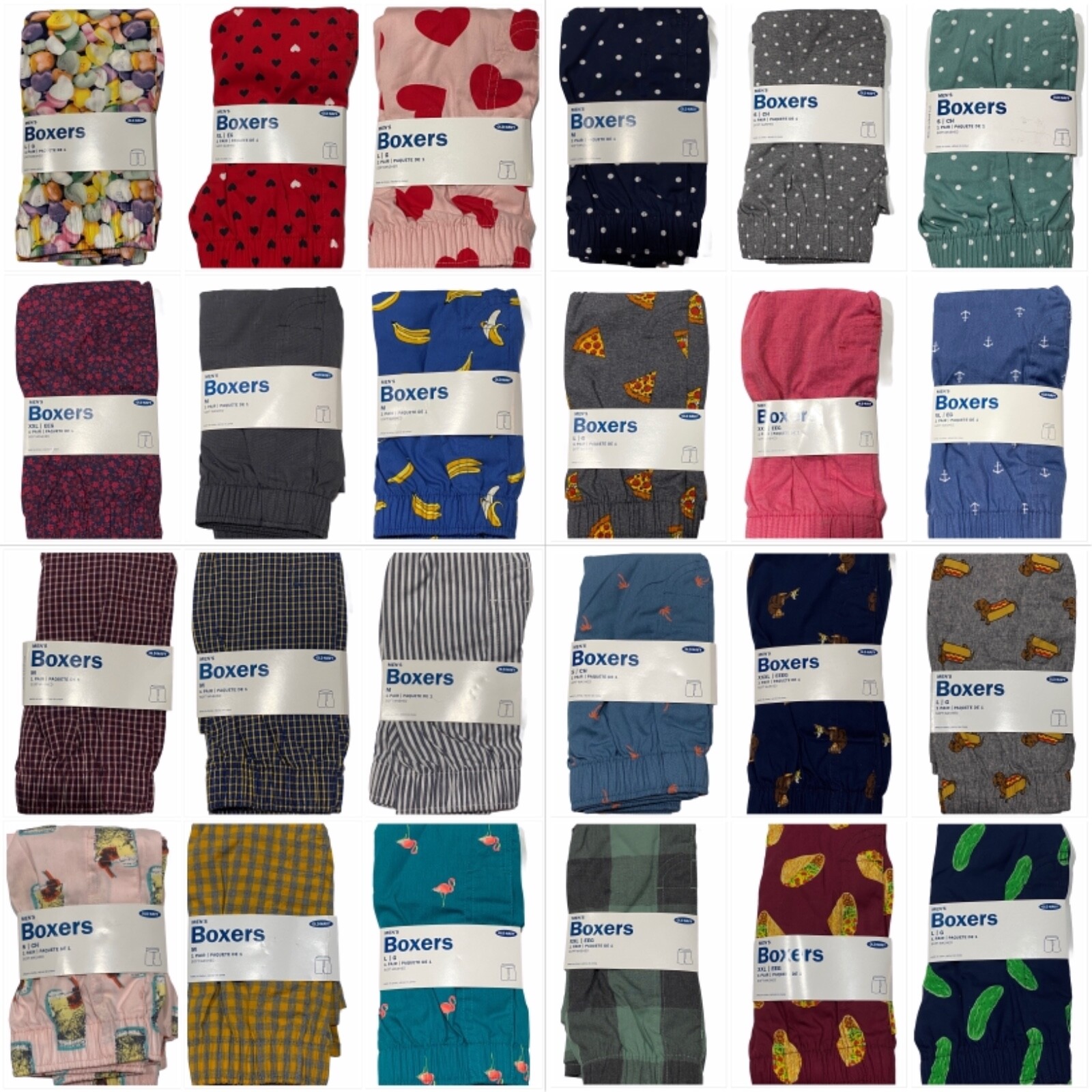 NWT OLD NAVY Men’s Boxer Underwear S-M-L-XL-XXL-XXXL #O7
