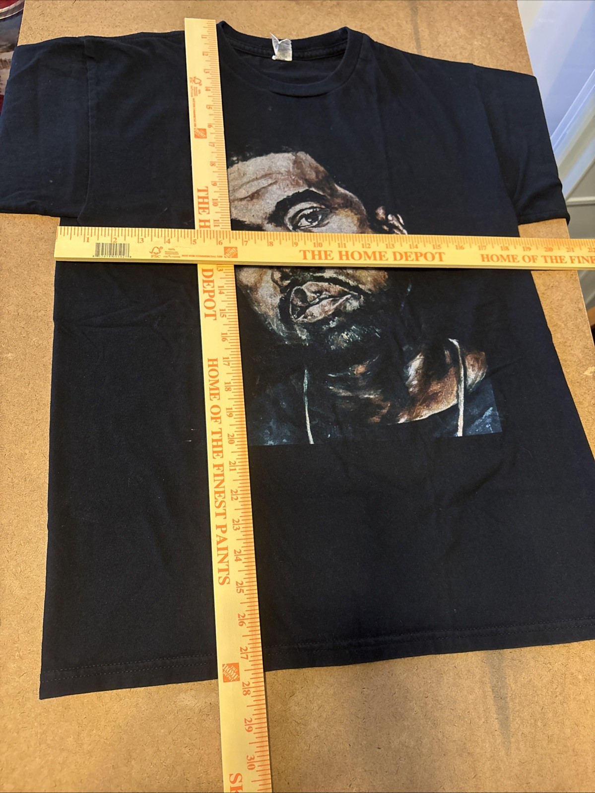 RARE KANYE WEST YE DONDA PORTRAIT PAINTING GRAPHIC TEE T SHIRT BLACK MEDIUM