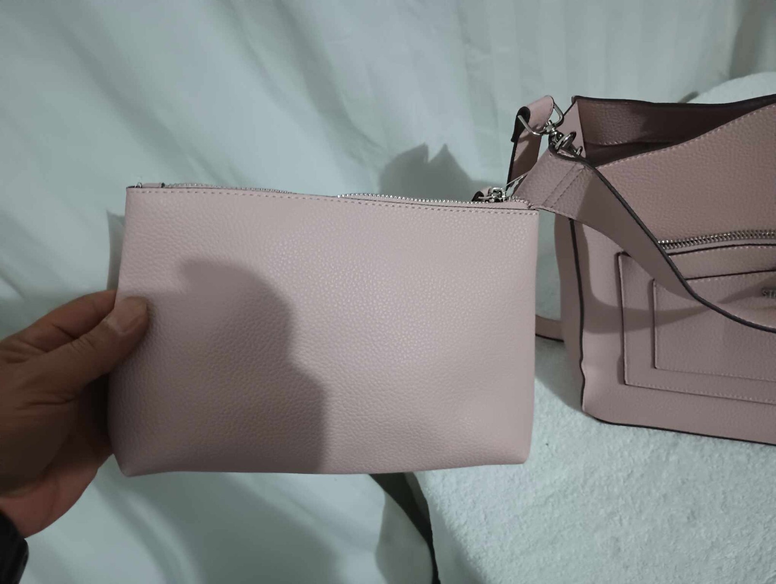 steven madden handbag pink crossbody (byt8)