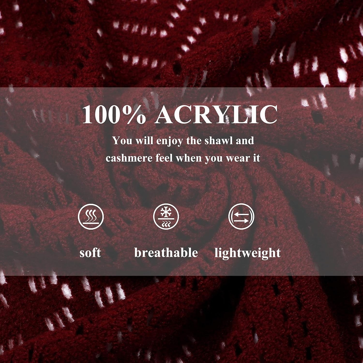 Luxurious 100% Soft Acrylic Poncho Wrap for All Seasons – One Size Fits Most