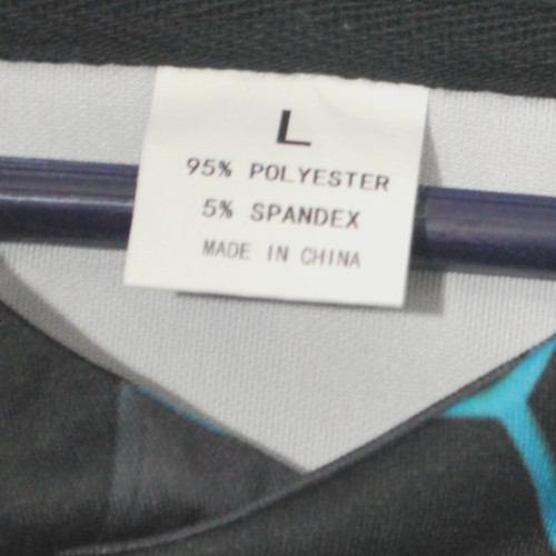 Lite Weight Polyester Hoodie Sweatshirt Men’s Size Large Black & Neon Blue.