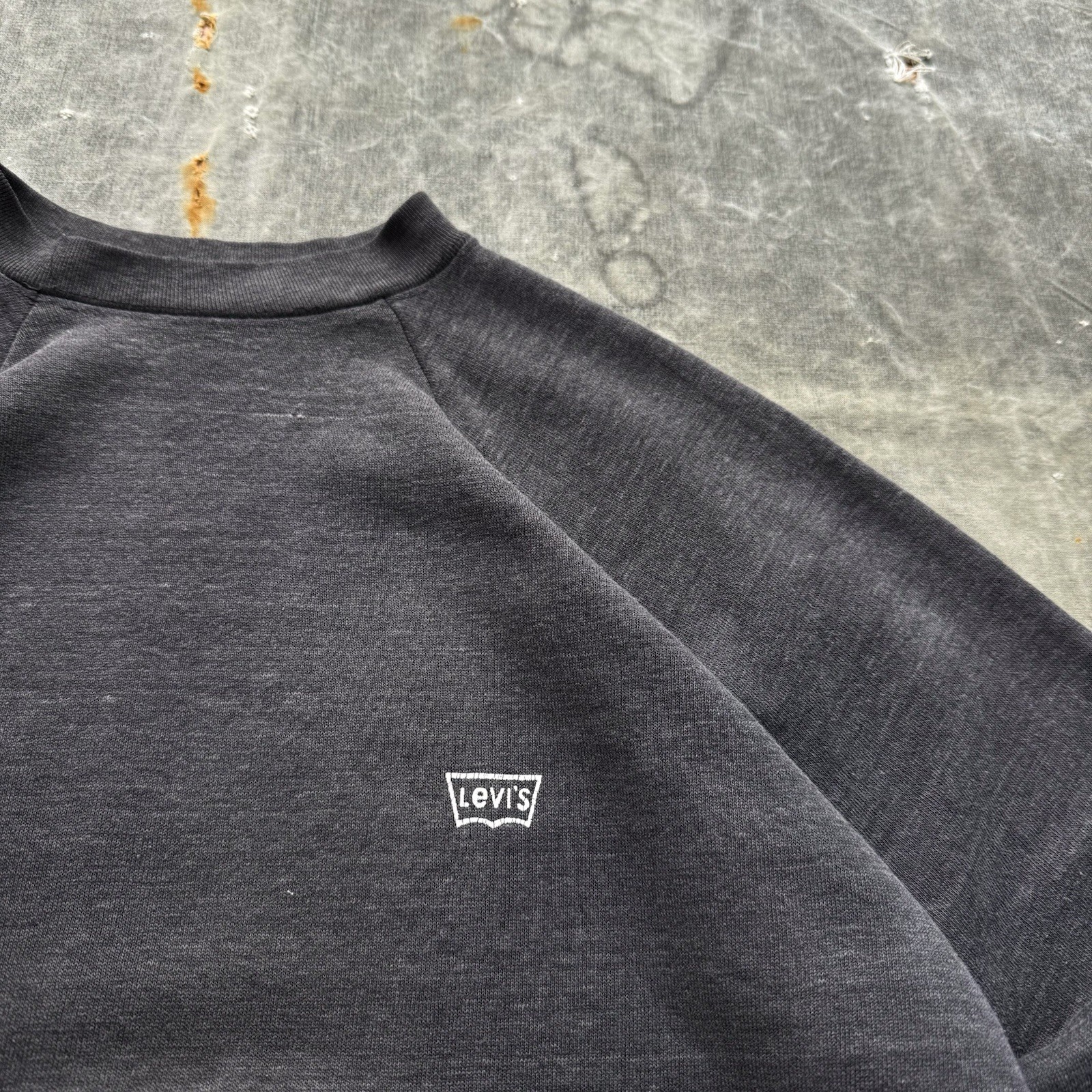 Vintage 80s “Levi’s” Levi Strauss Grunge Sweatshirt, S/M, 20.75×26